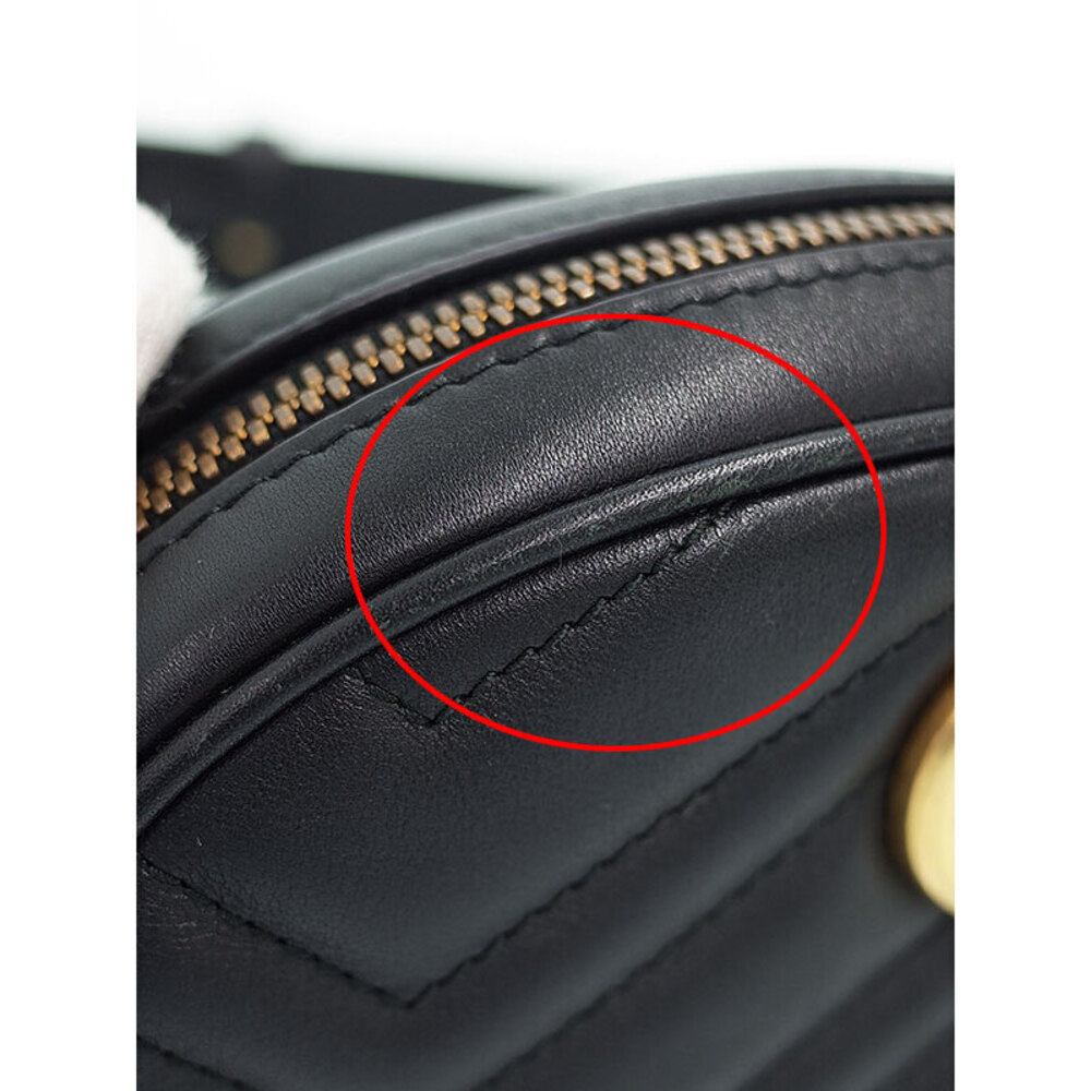 GUCCI GG Marmont Quilted Leather Belt Bag Body - Picture 5 of 5